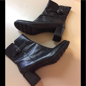 London Fog Nash Leather Heeled Boots 8.5